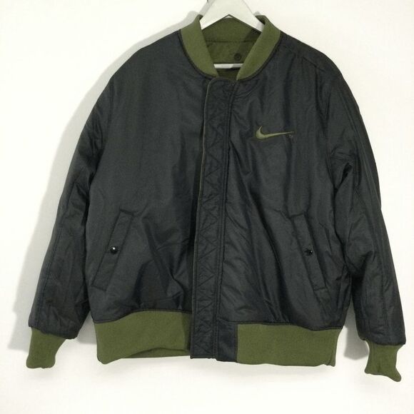 Nike Sportswear Swoosh Therma-Fit Reversible Bomber Jacket DD6055-326 Men's XL - Picture 4 of 6